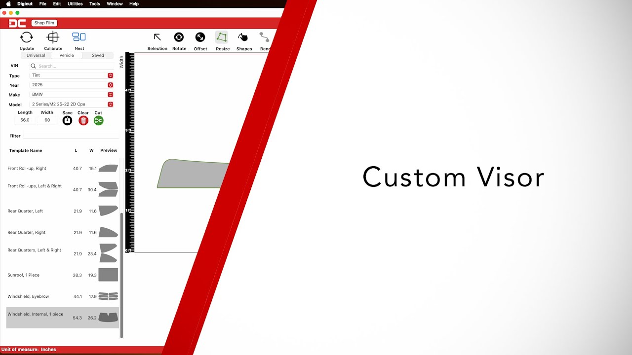 DigiCut 2.0 Custom Visor