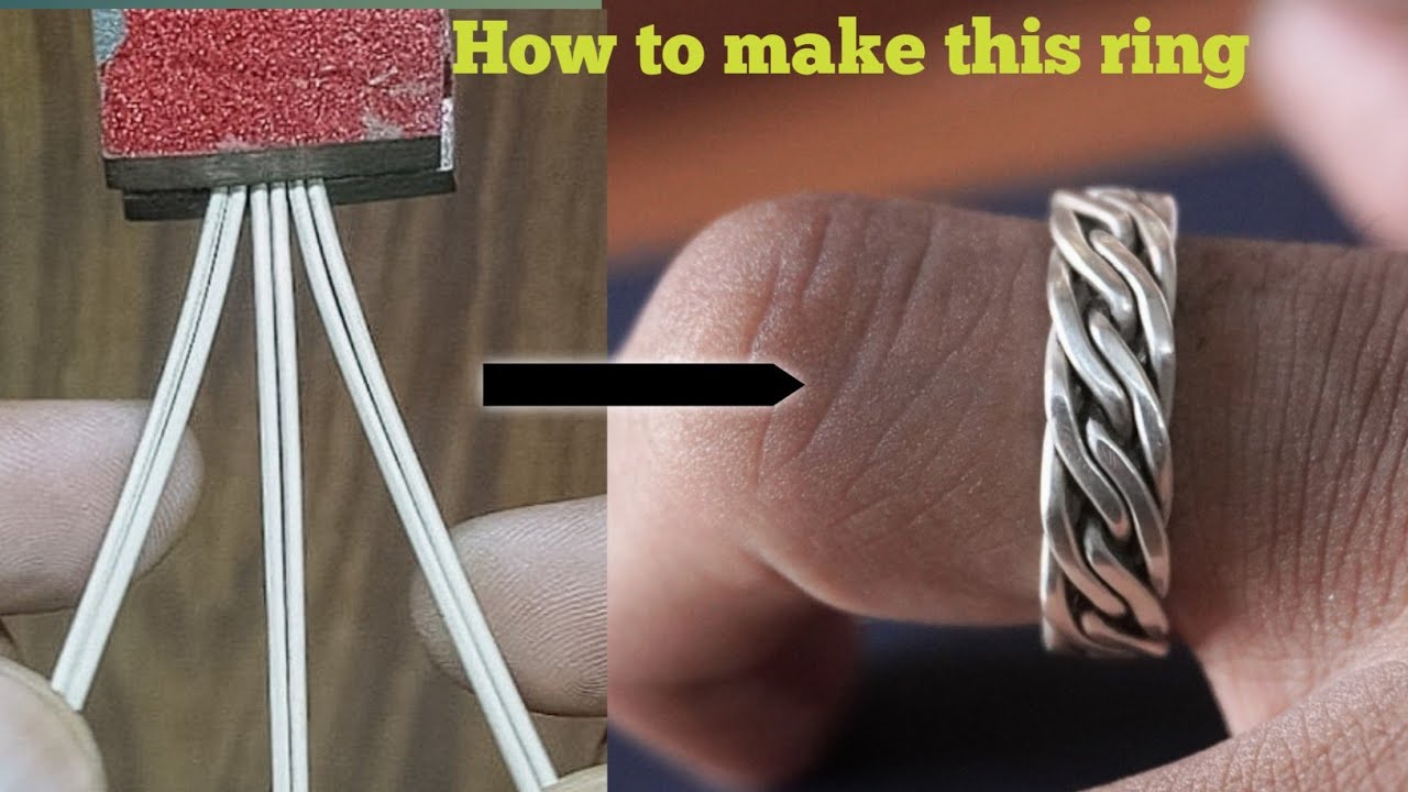making a ring from silver wire/how it's made/jewellery making/gold smith luke