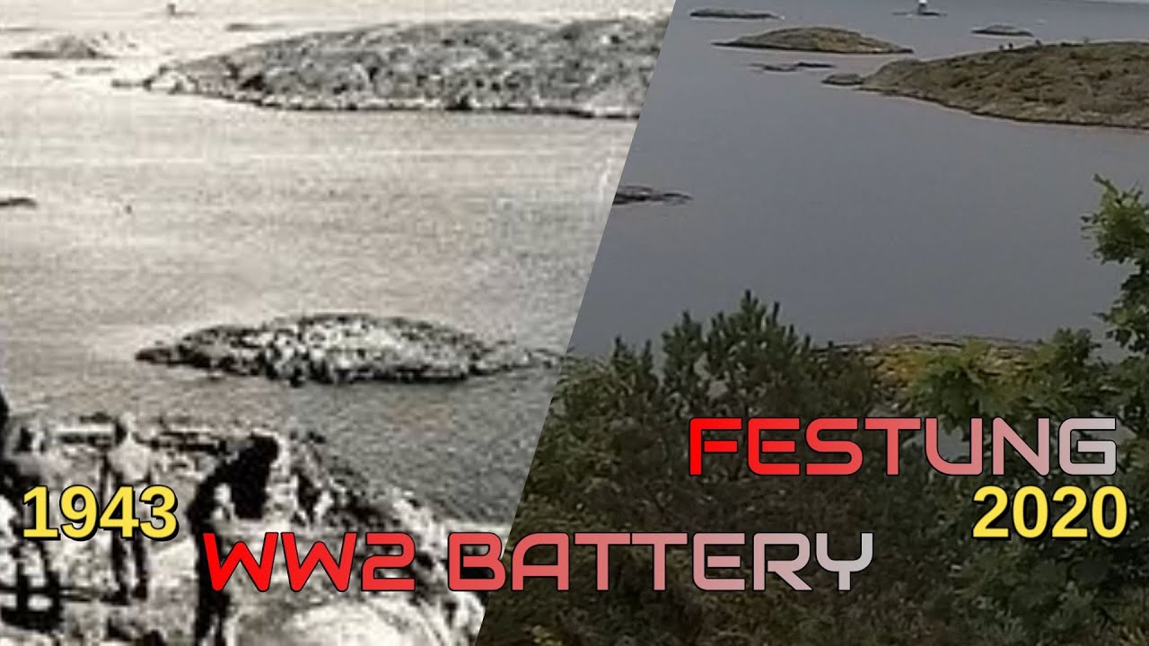 WW2 Battery & Bunkers Festung Norway Nazi Germany Atlantic Wall Norway Coast line