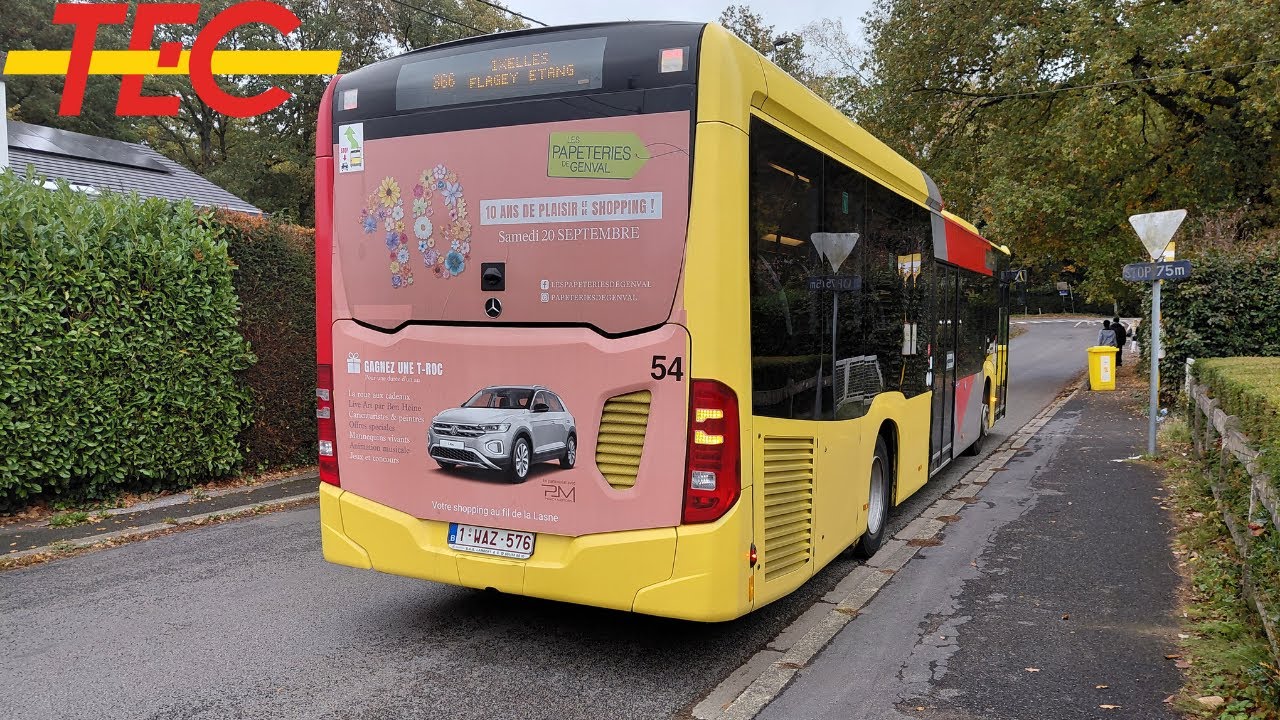(Bus Tec) Voyage ligne 366 Ixelles Flagey à Rixensart Chaussée de Wavre Pullman Bus n°610254.