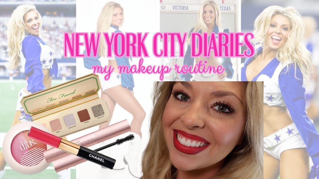 NYC Makeup Routine | Products I Use, Tutorial, Shimmery Eyeshadow, Red Lip