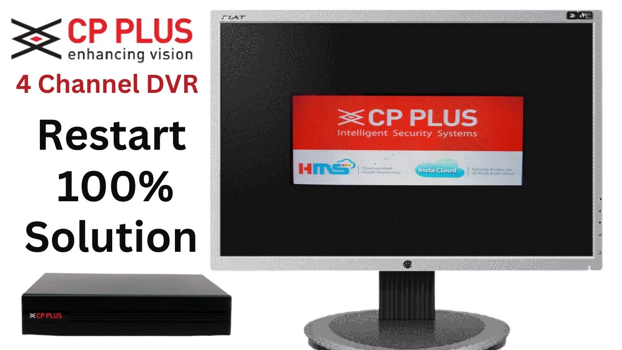Cp-plus dvr restart problem | How to solve cp-plus restart problem reset cp-plus DVR Software hindi
