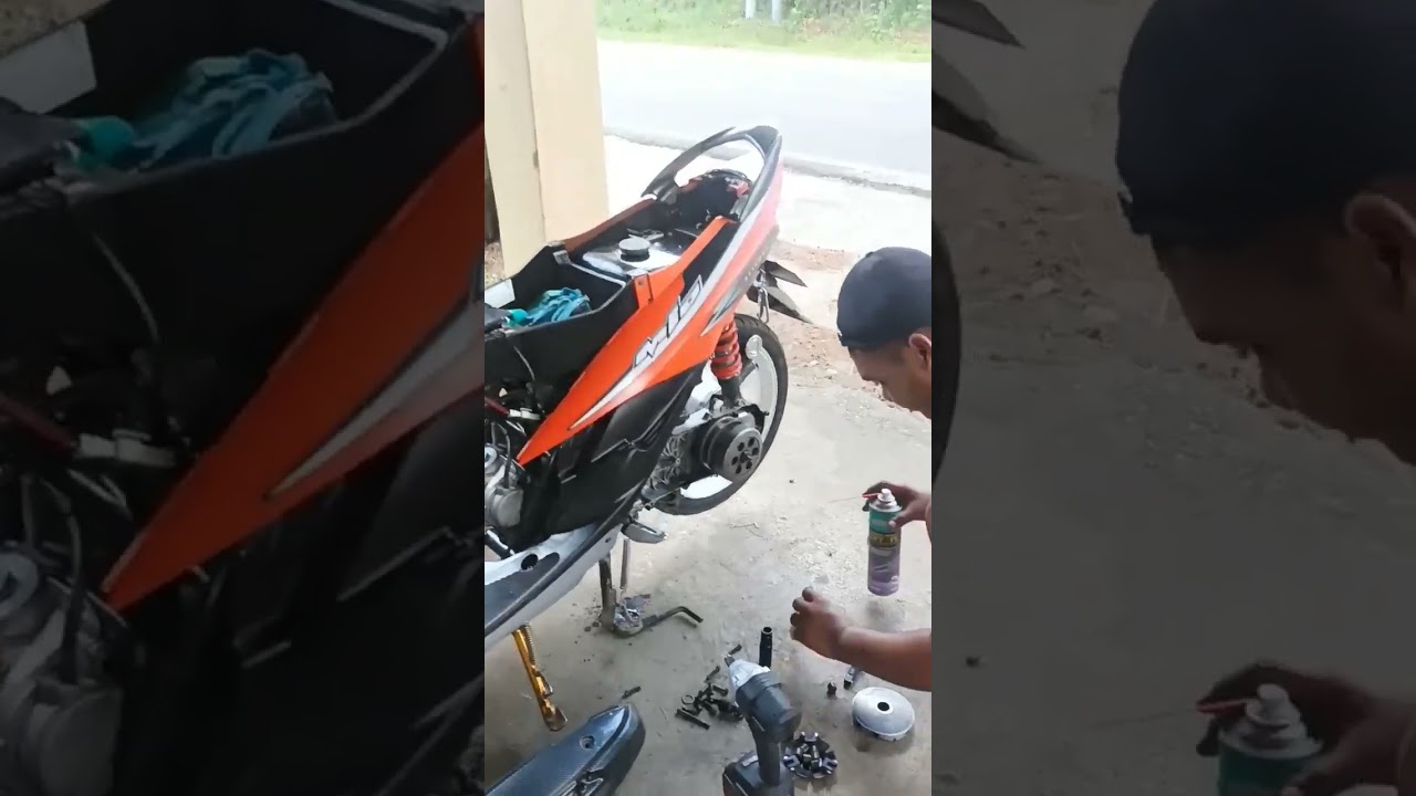 Yamaha Mio 125 sporty full cvt clean powered by KOBY cvt cleaner #yamahamiosporty #cvtcleaner