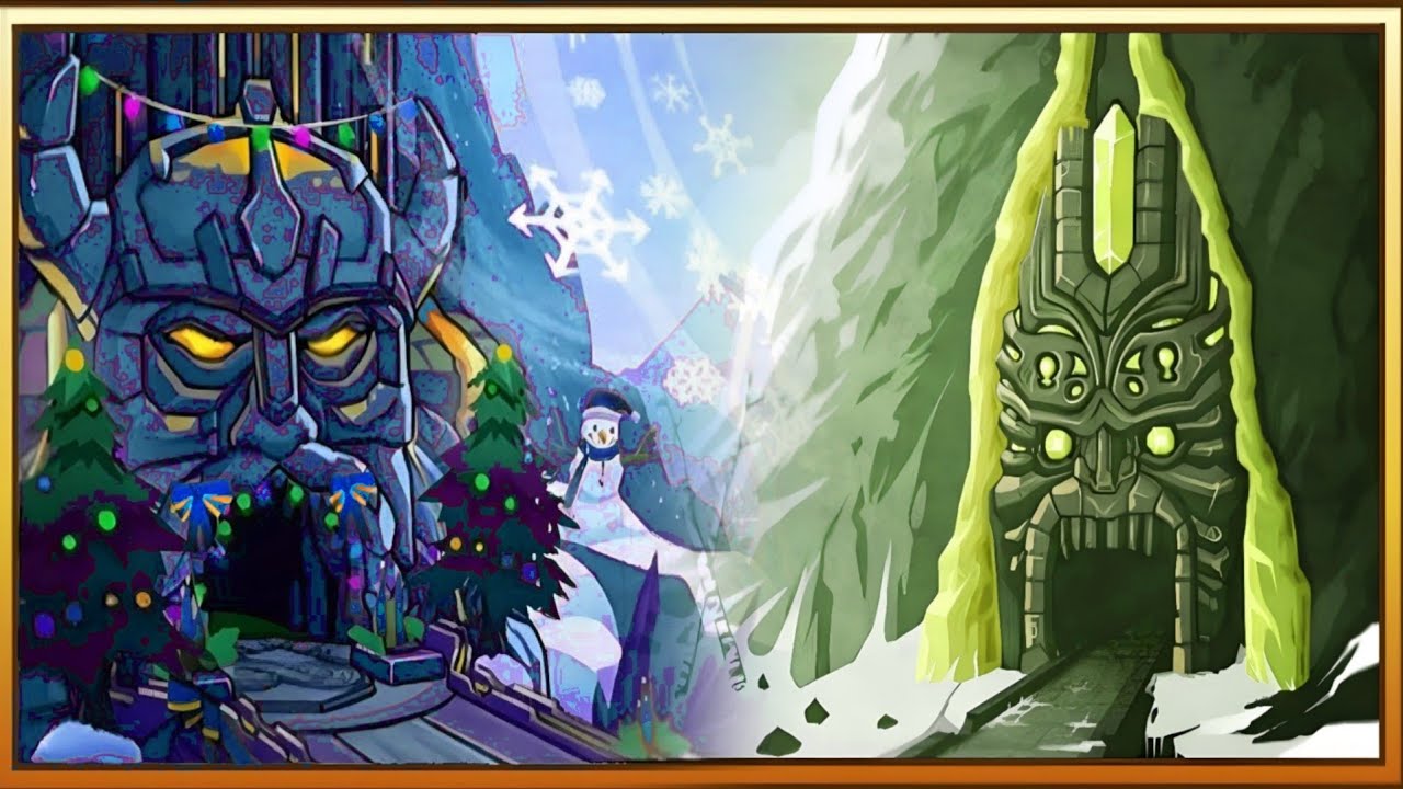 Winter Holiday Havoc VS Green Frozen Shadows Temple Run 2 YaHruDv