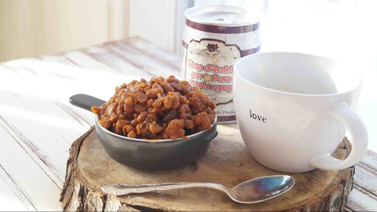 Camille Cuisine | Fèves au lard à l'érable à la mijoteuse