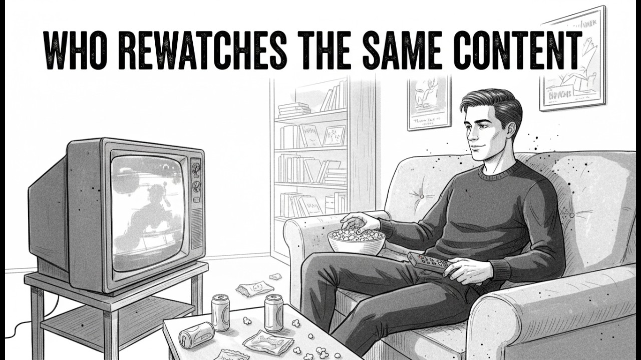 Psychology of People Who Rewatch the Same Content 🧠 #Tv #shorts #serie