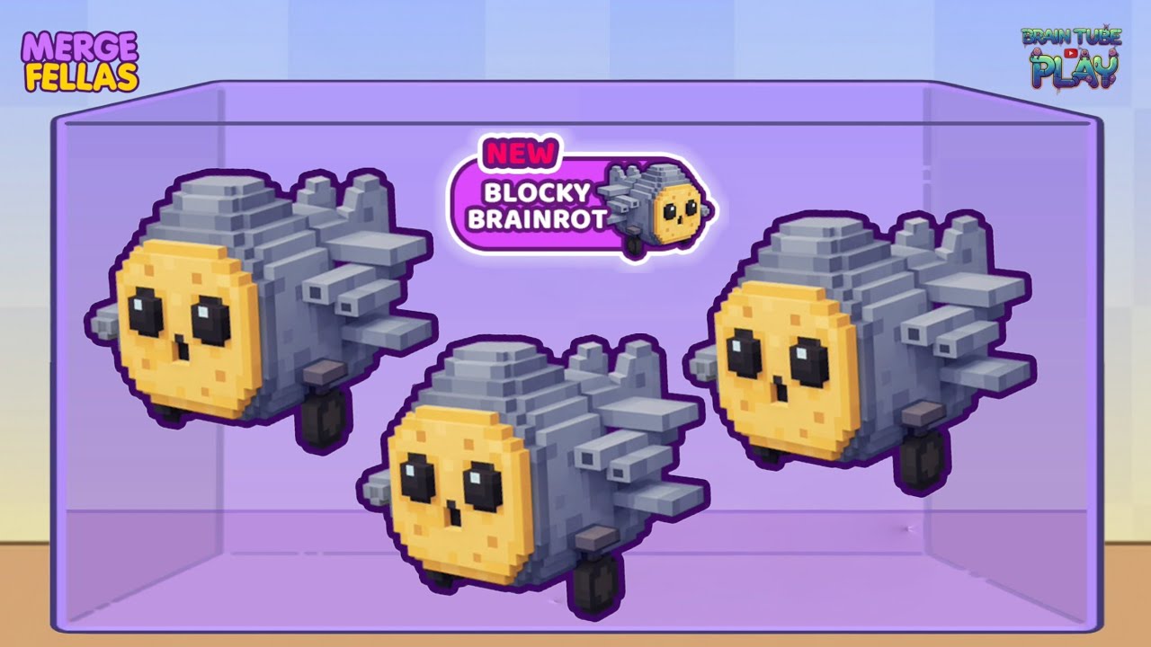 Merge fellas: 🔥New Update BLOCKY BRAINROT MAX LEVEL BOSS 🚀 