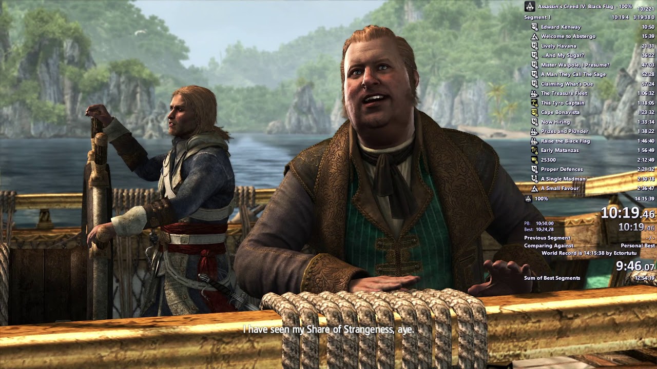 Assassin's Creed IV: Black Flag 100% Speedrun in 13:53:46 (Part 1/2) Old PB