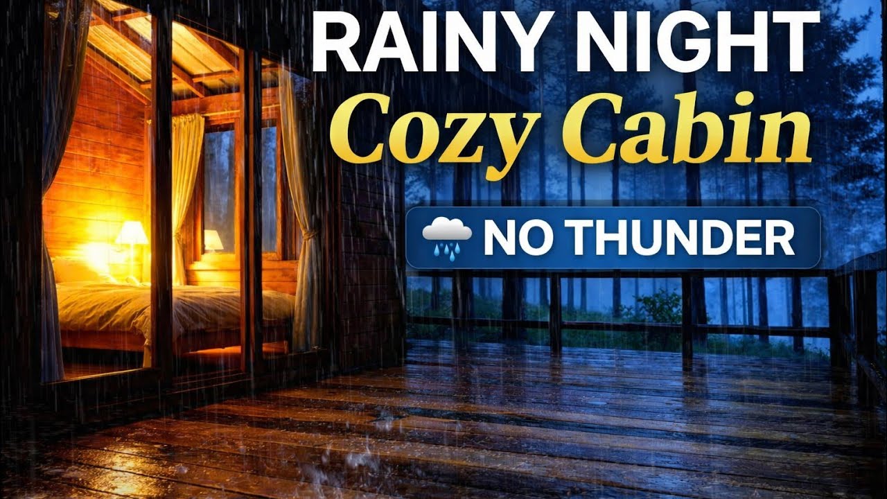Sleep Fast in 5 Minutes with Heavy Forest Rain Sounds | Deep Sleep Rainstorm