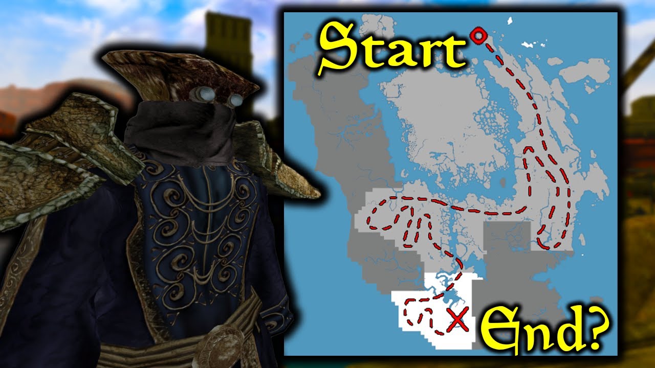 Walking Across Morrowind on Foot