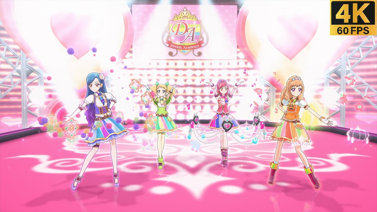 Aikatsu! ✶Dream Academy ❖ Sora ❖ Kī  ❖ Seira ❖ Maria  ✵ Happy Crescendo ✵【 Master 4K 】