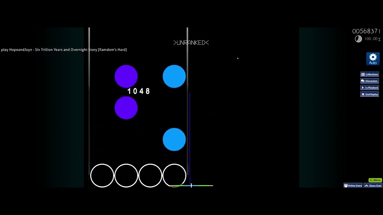 Six Trillion Years and Overnight Story - osu!mania Chart