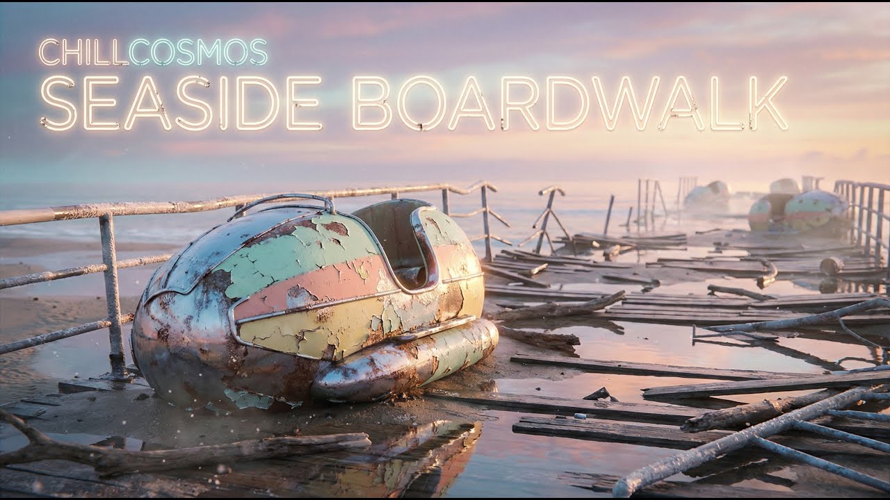 Seaside Boardwalk (Ocean Haze + Retro Pods) “Chill Music + Visuals” CHILLCOSMOS