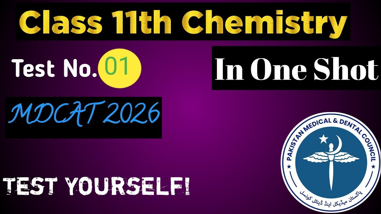 01. Class 11th Chemistry In One Shot | MDCAT 2026 | #chemistry #mdcat #neet #mdcat2026 