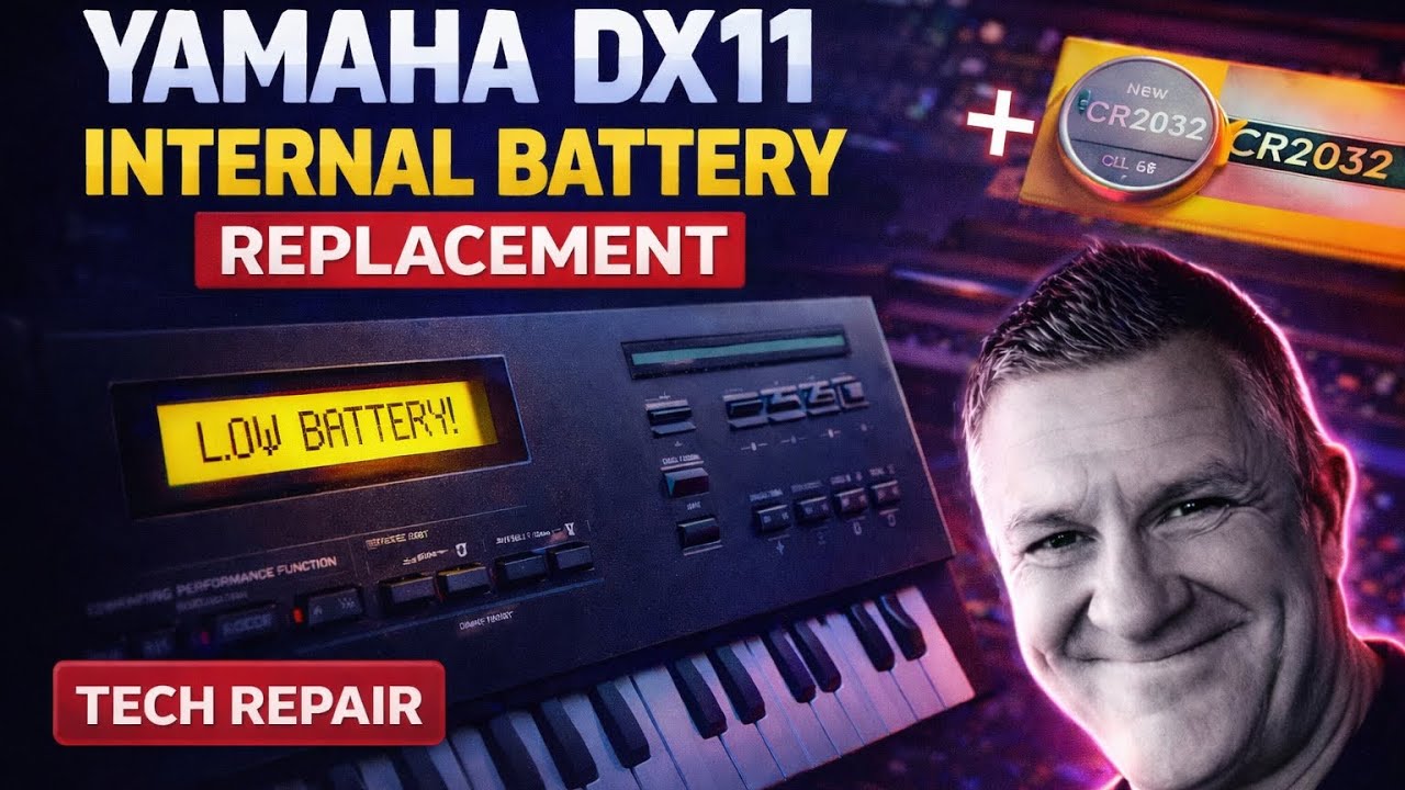 Yamaha DX11 - RAM battery replacement