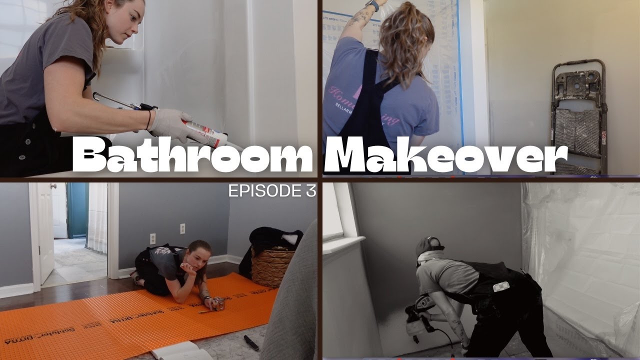 Bathroom makeover | Pt3 Paint and tile prep