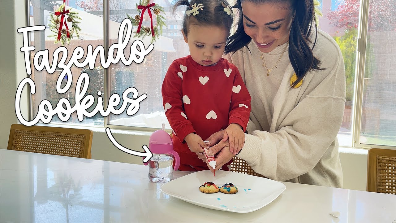 Fazendo Cookies com a Minha Filha + Respondendo Perguntas! - VLOGMAS 4