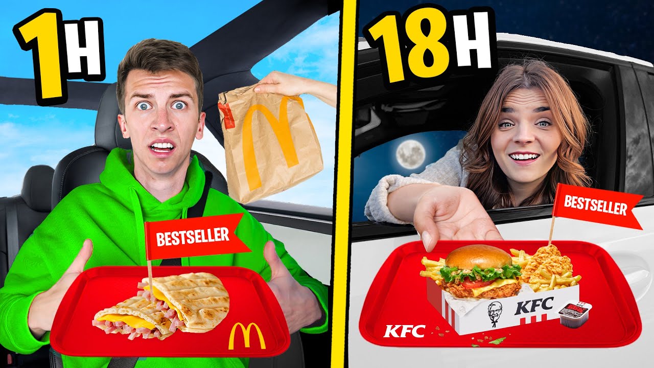PRZEZ 24H JEMY NAJCZĘŚCIEJ ZAMAWIANE RZECZY z DRIVE THRU!