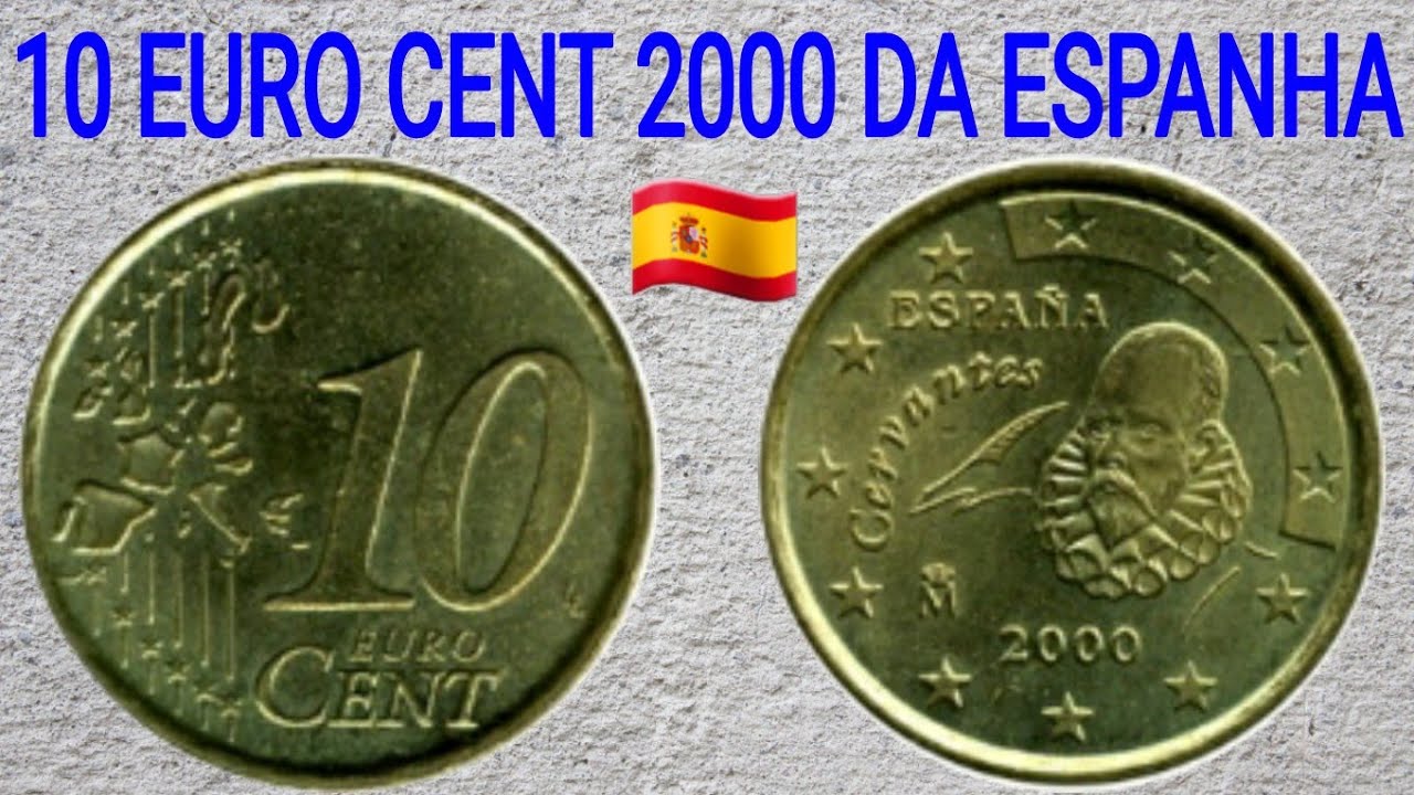 Moeda 10 euro cent 2000 da Espanha
