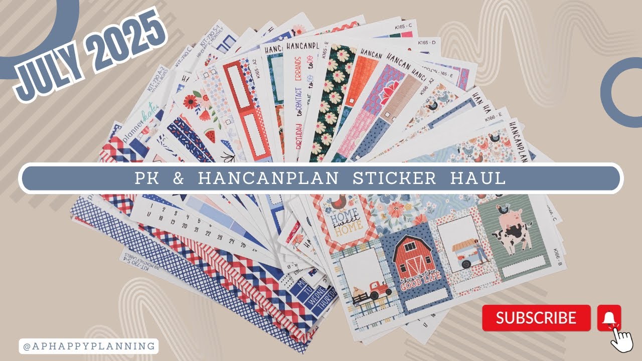 July Sticker Haul | Ft. Planner Kate & Han Can Plan |