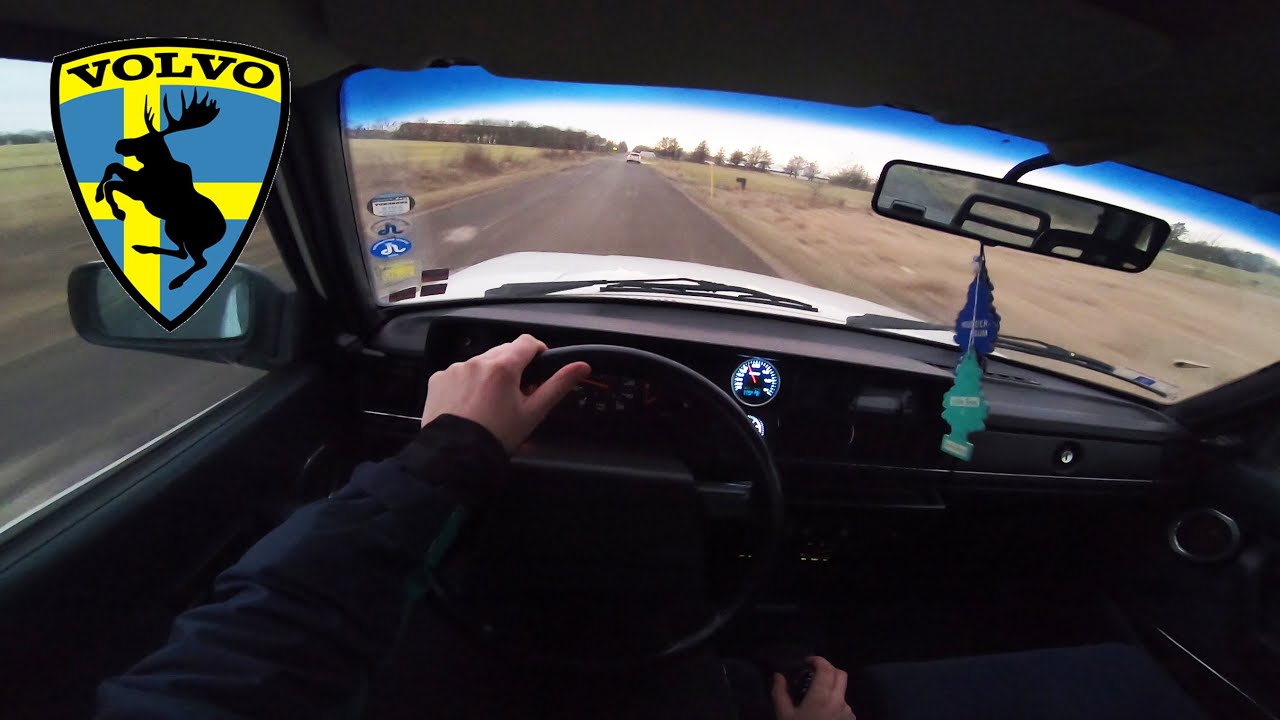1992 - Volvo 240 GL Sedan 2.3 Liter B230 Engine | POV Drivearound | Real Swedish Farm Car