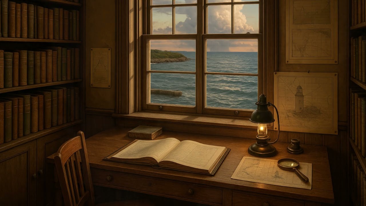 Distant Thunder Piano for Reading – Ambient Background for Study & Focus