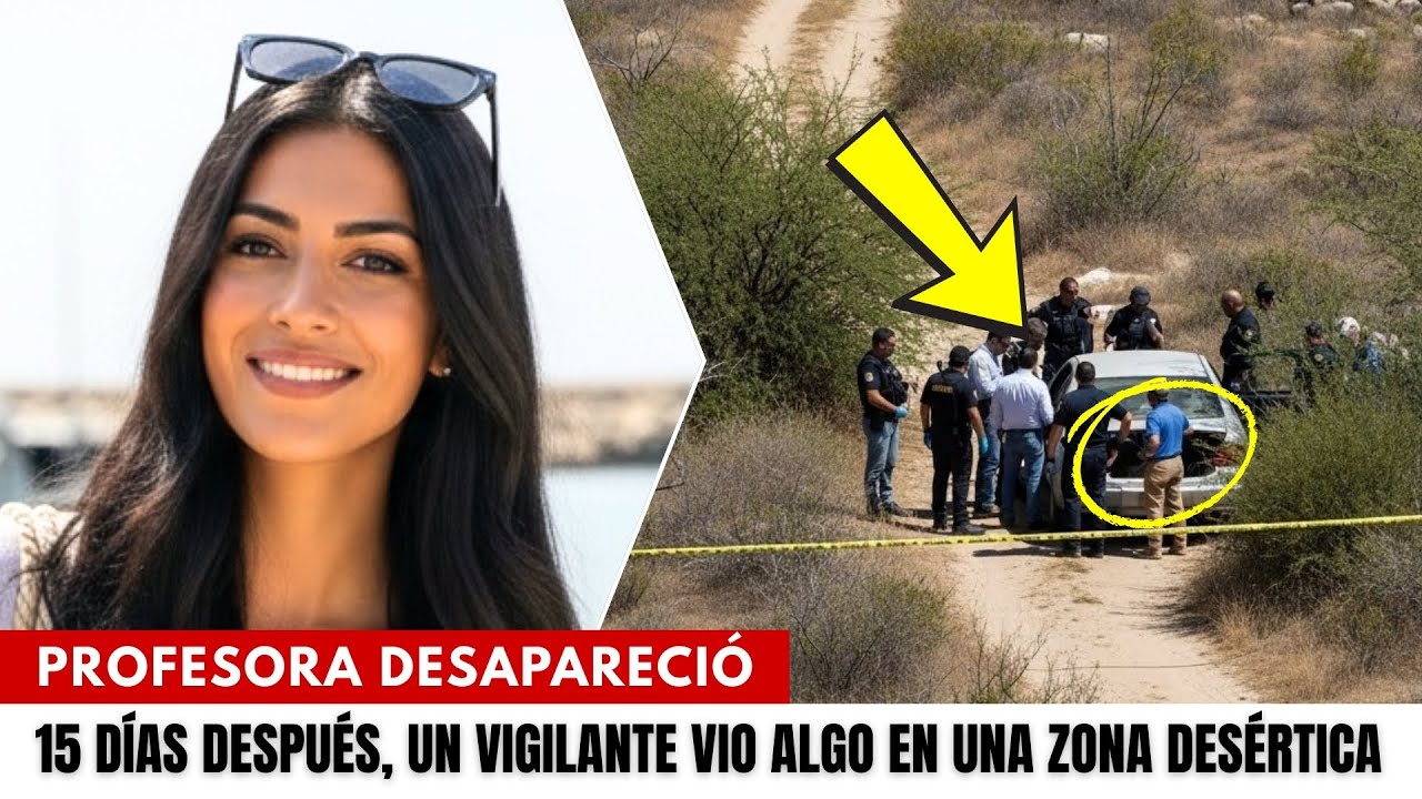 Profesora desapareció saliendo de un centro comercial. 15 días después, un vigilante encontró algo