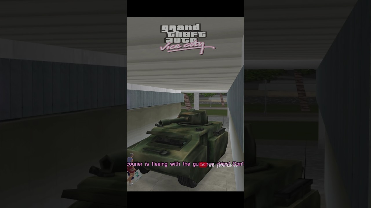 D Mission Vs Panzer in GTA Vice City #gta #gaming #gtav #shorts