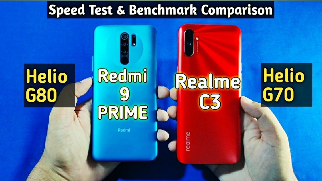 Redmi 9 Prime vs Realme C3 Speed Test, Benchmark Comparison | Realme C3 vs Redmi 9 Prime Speed Test