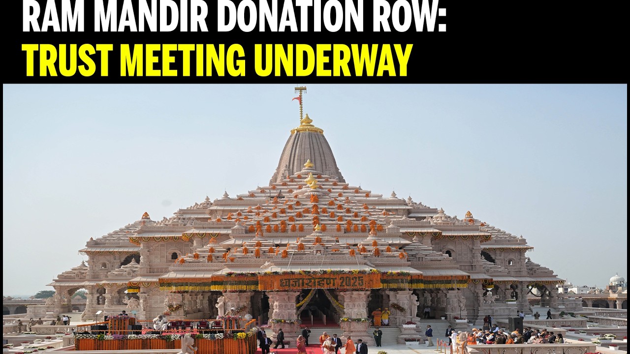 WATCH LIVE: Ram Mandir Donation Controversy: Crucial Temple Trust Meeting in Ayodhya | Champat Rai