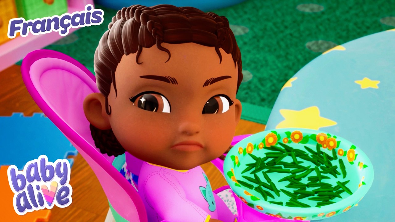 Le Dilemme des Haricots Verts 🫛 Vidéos pour bébés | Baby Alive Français ⭐️ Dessin Animé Pour Bébé