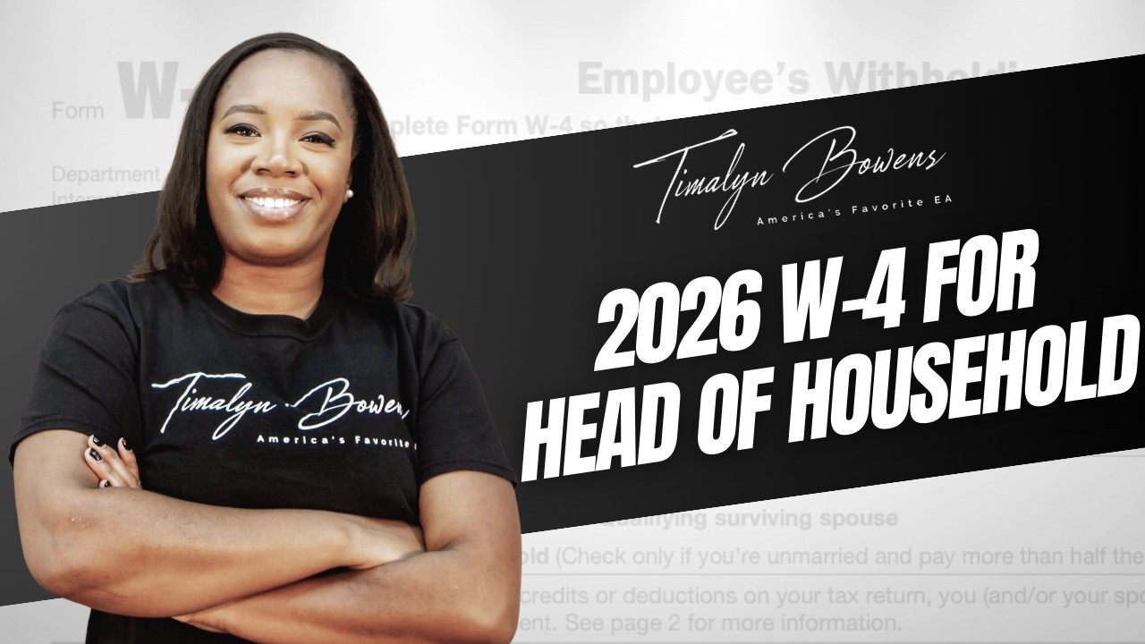 How to Fill Out 2026 IRS Form W-4 (Head of Household)