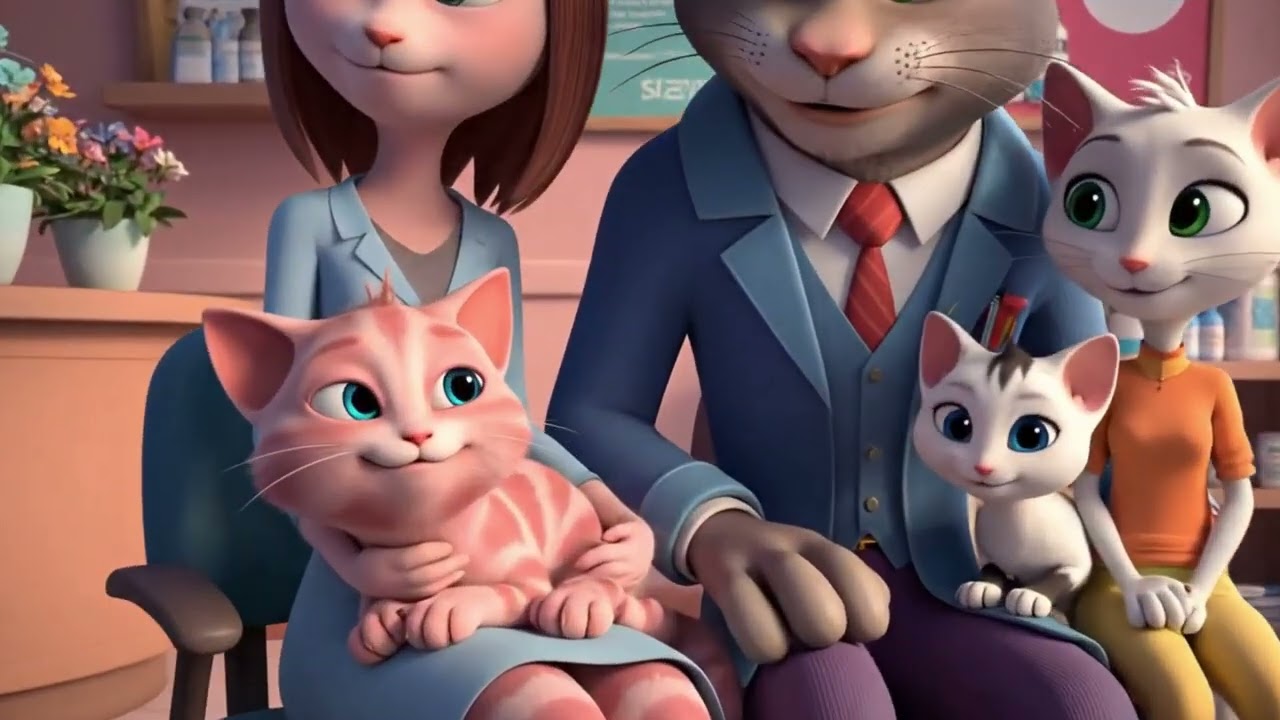 Cat Family Adventure  | Animated Hospital Story | Heartwarming 3D Animated Story bout Love