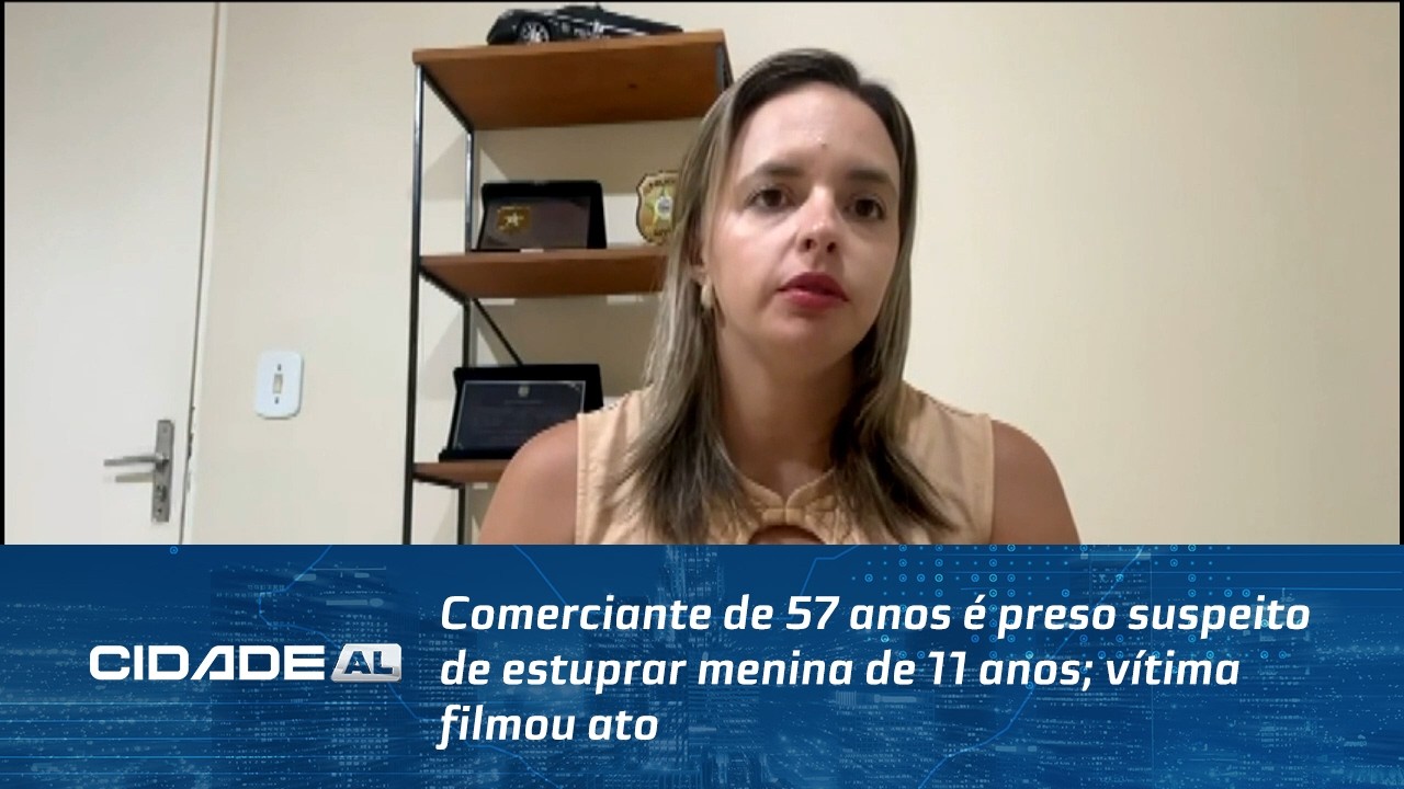Comerciante de 57 anos é preso suspeito de estuprar menina de 11 anos; vítima filmou ato