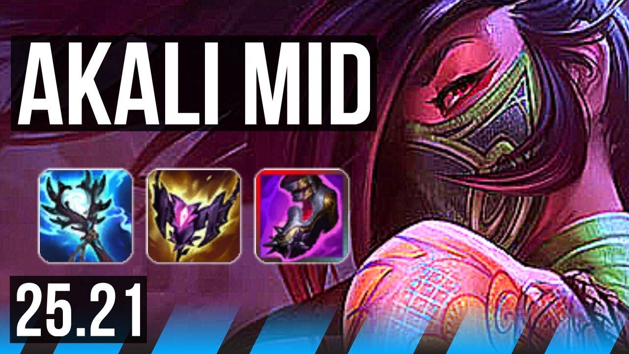 AKALI vs FIZZ (MID) | 11/3/9, 700+ games, Dominating | NA Master | 25.21