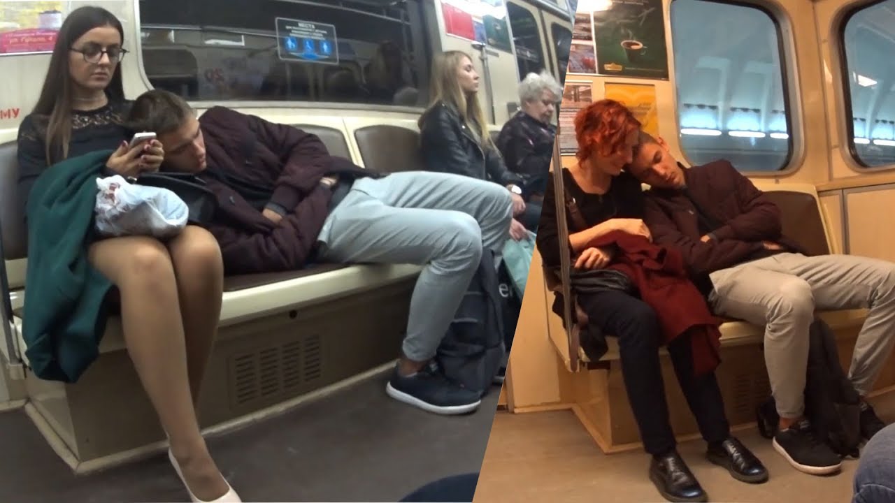 ПРАНК: СПИТ На Людях В МЕТРО | Sleeping on Strangers in the Subway