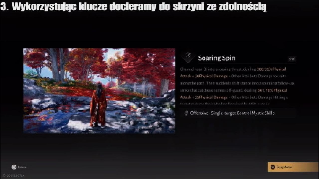 Where Winds Meet  - Jak odblokować zdolność Soaring Spin