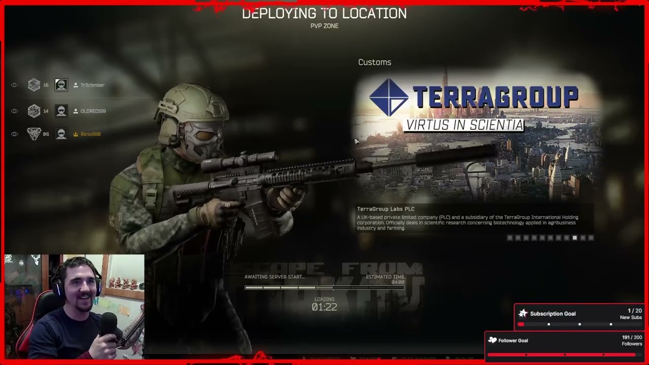 {Follow 4 Follow} Militia Monday Tarkov!! with @oldred199 !!!  Come Hang Out!!!  (Part 13/17)