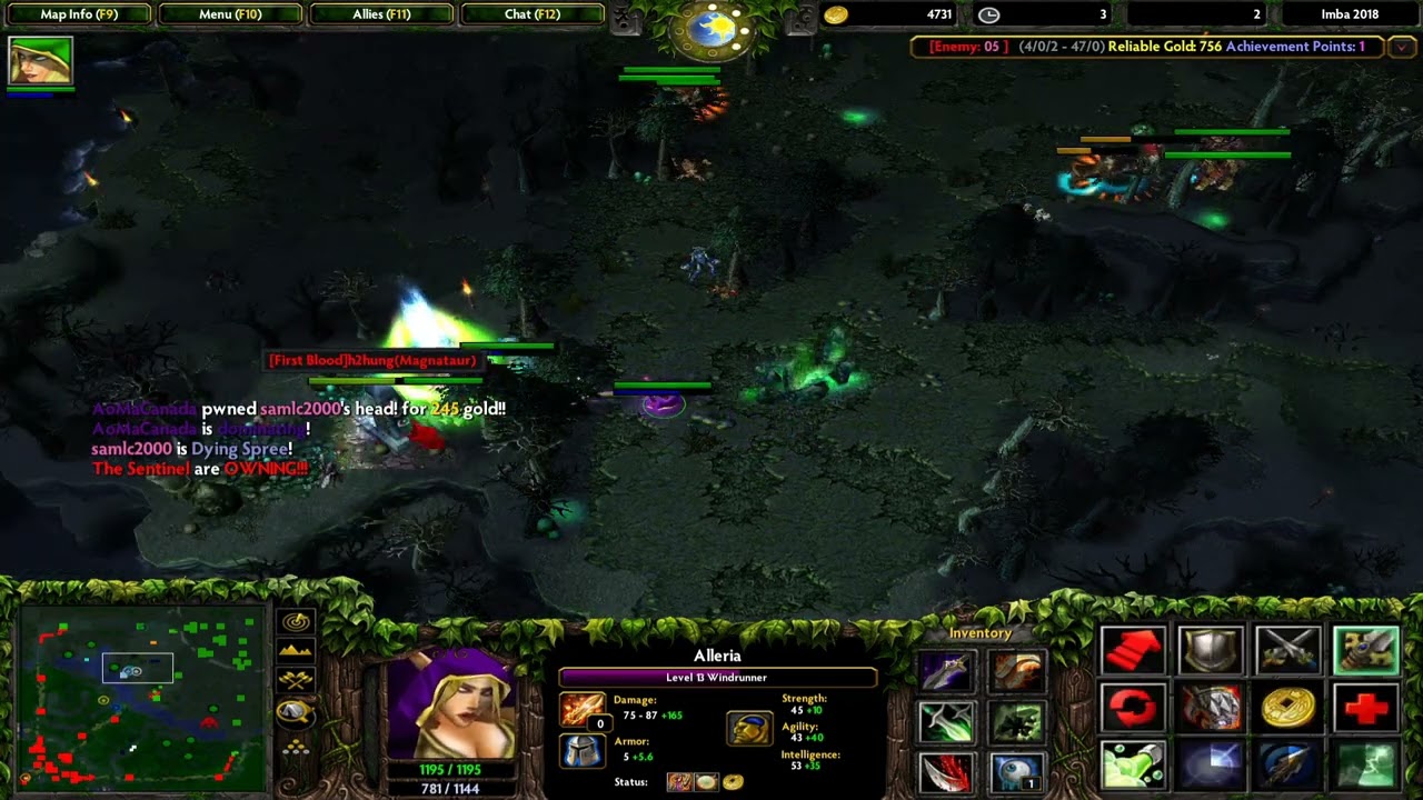 Warcraft III Dota Imba Legend 2018 - AoMaCanada.