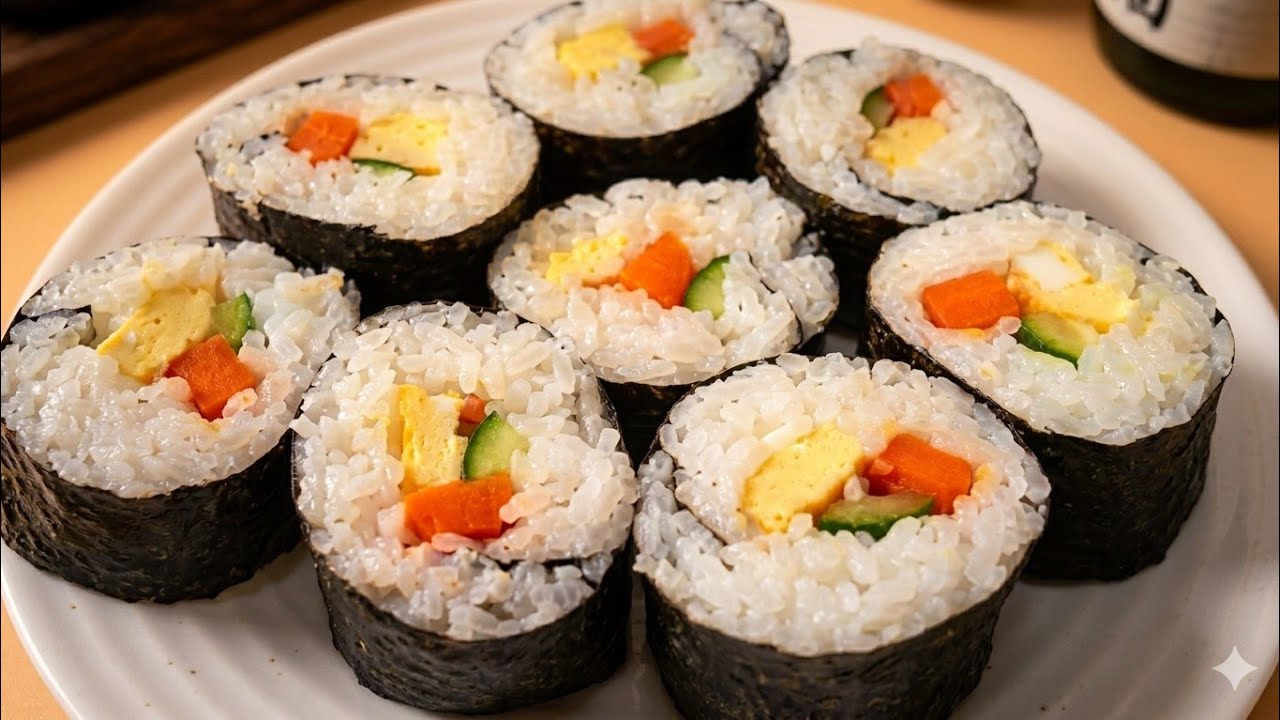 Como fazer SUSHI simples e fácil em casa, sem gastar muito - HOSSOMAKI - MAKIZUSHI - FUTOMAKI 🍣🍱🥢