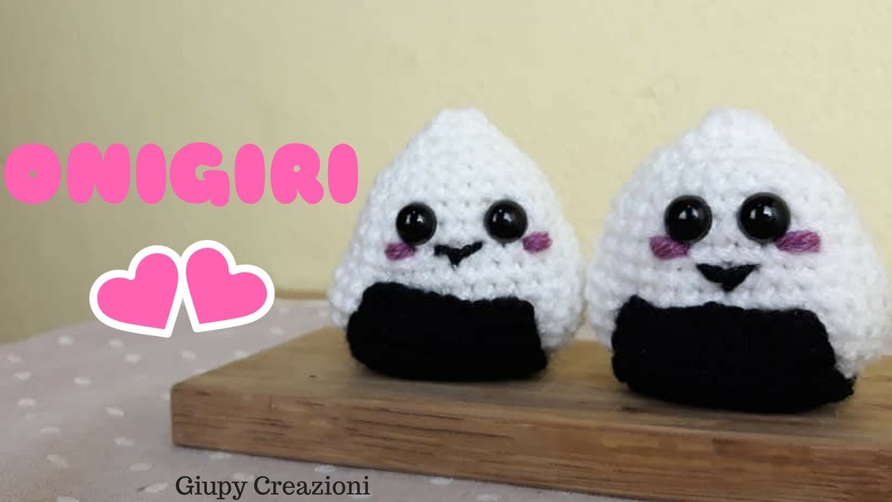 SUSHI AMIGURUMI // ONIGIRI (sub. English) KAWAII VERSION