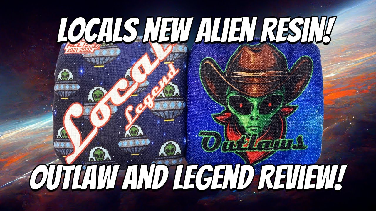Local Bags with New Alien Resin! // Local Outlaw and Legend Cornhole Bag Review - Episode 62