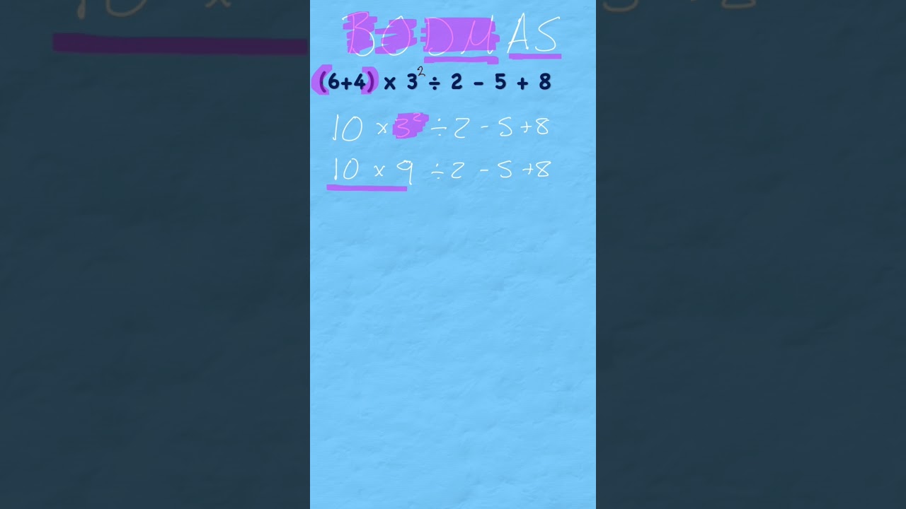 ИЗУЧАЙТЕ БОДМАС для решения задач на порядок действий #математика #year7maths