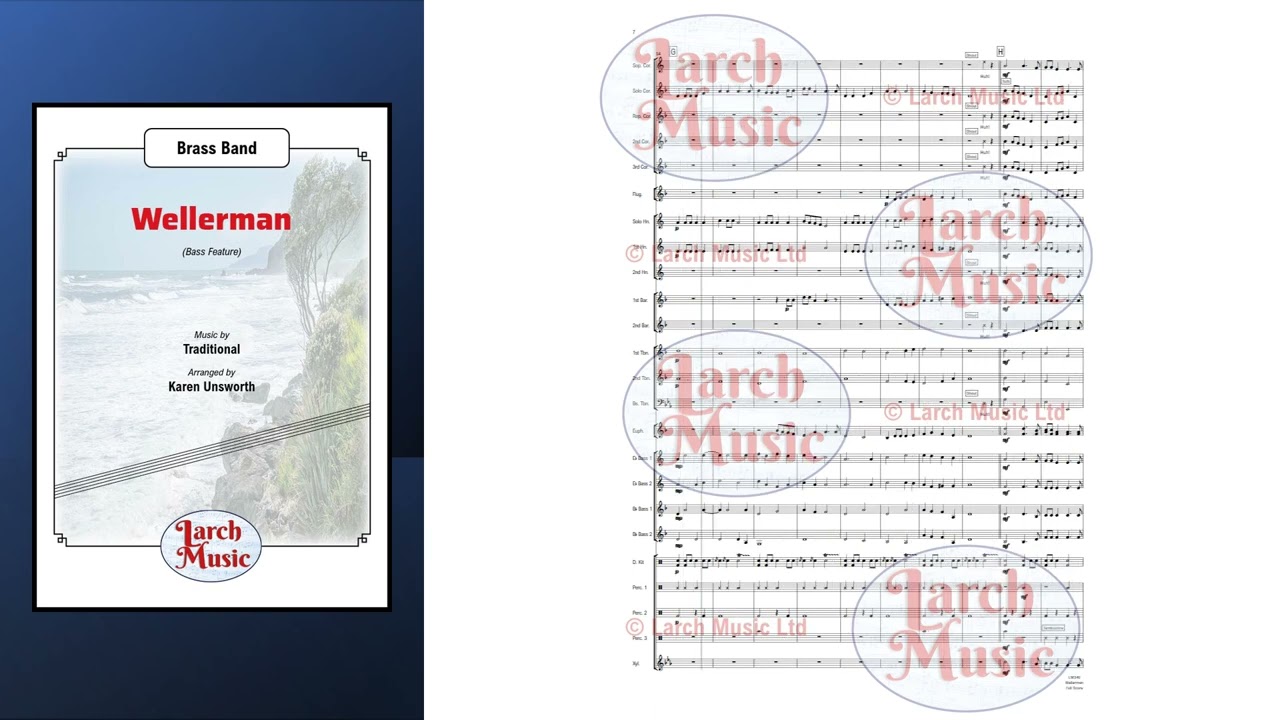 LM340 Wellerman featuring the Bass (Tuba) section & Brass Band  ARR : Karen Unsworth