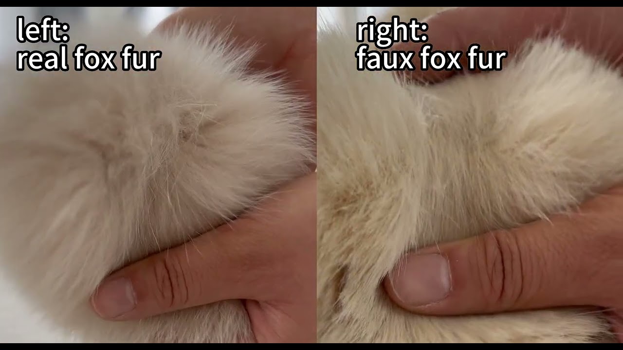 do you know how to recognize the real fox fur and faux fox fur