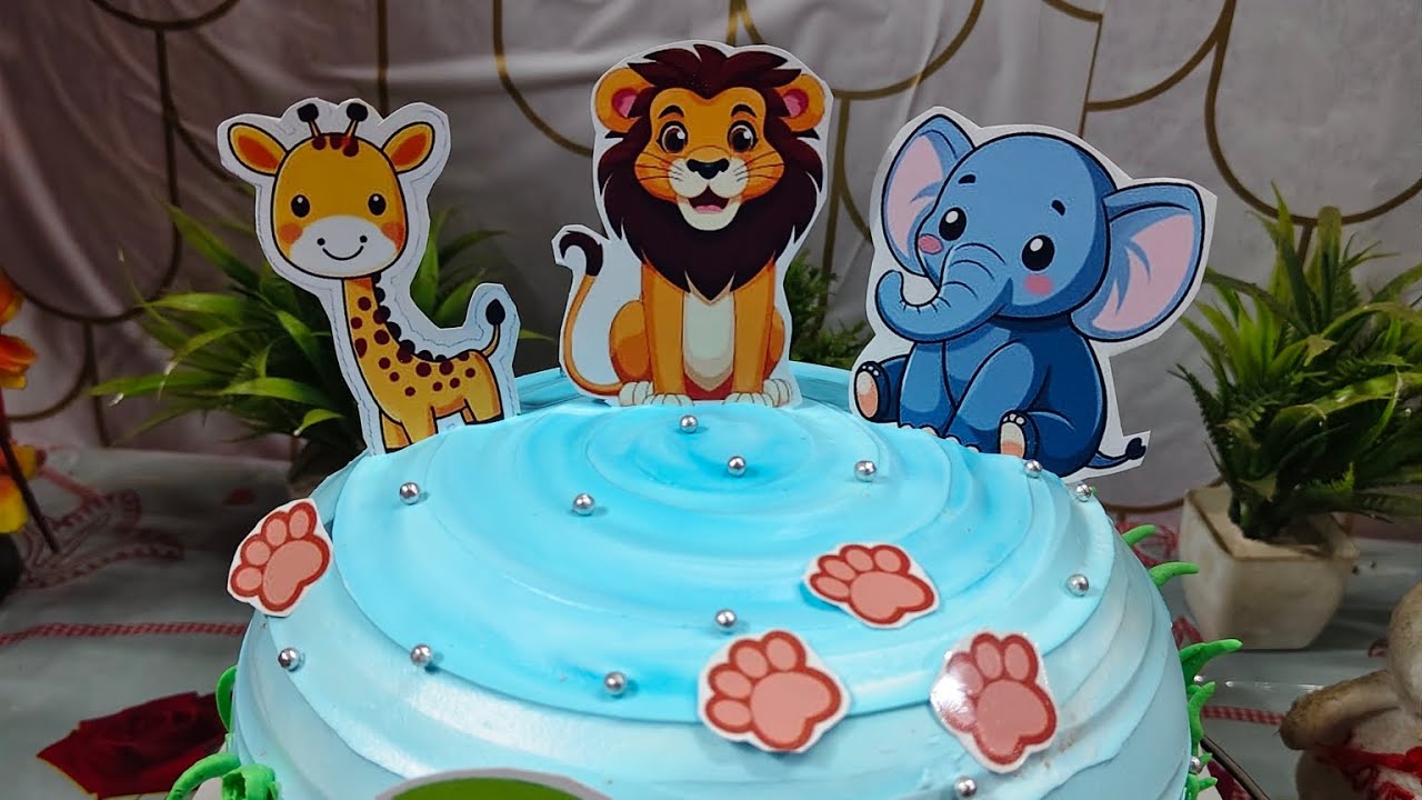 Jungle theme cake 🎂 Kids special cake #junglethemecake #kidsspecial #youtube #cake #trending  #cake 