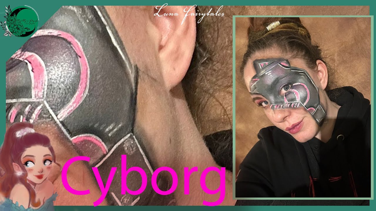 CYBORG FACEPAINTING 💗💗  Easy zum Nachmachen 💗💗 SPOOKTOBER 💗💗  Luna Fairytales