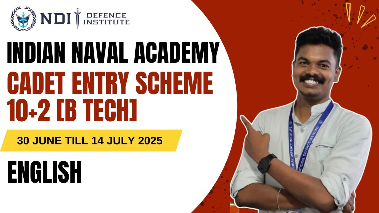 Indian Navy 10+2 Cadet Entry Scheme 2025 | Apply Now for B.Tech Entry | Full Details in English