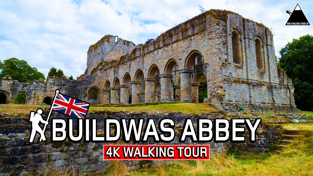 BUILDWAS ABBEY | 4K Walking Tour of Unknown Medieval Ruin in Shropshire, UK