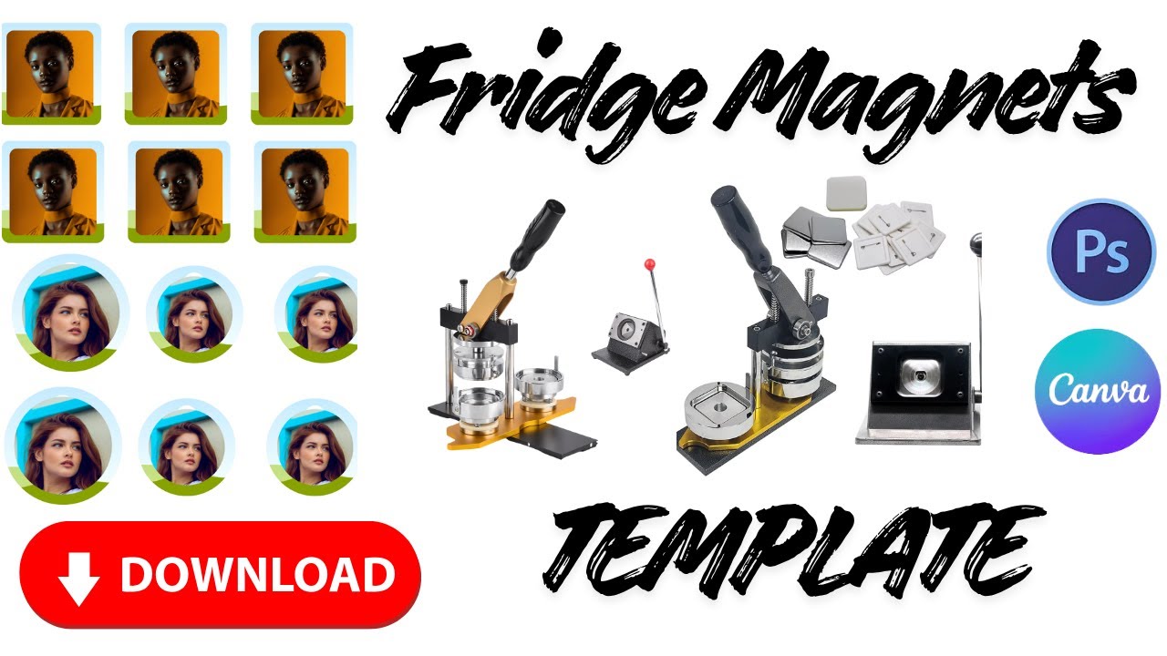 How to Design Circle / Square Customized Fridge Magnets #fridgemagnets #megasublimation #wholesale